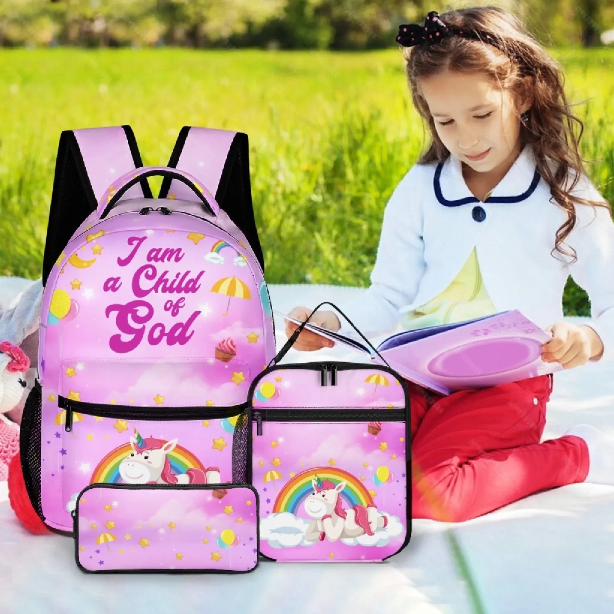 I Am A Child Of God - Personalized Name Customized School Bag - A Great Gift For Your Child For The School Season! - Joliny