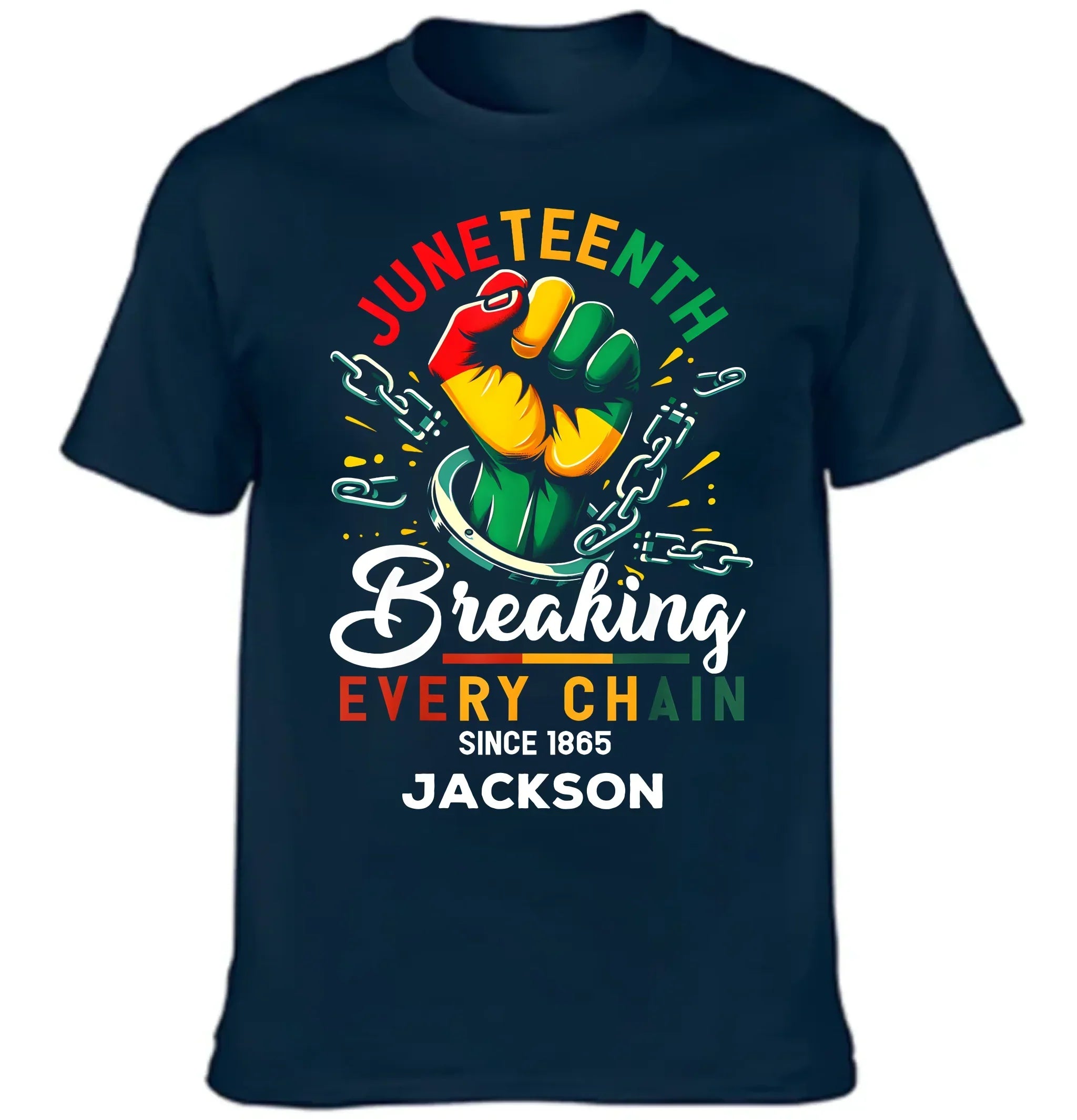 Breaking Chain - Personalized Name Freedom Theme Clothes - Joliny