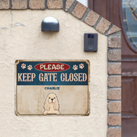 Personalized Metal Sign - Entrance Decoration - Pets Metal Sign - Joliny
