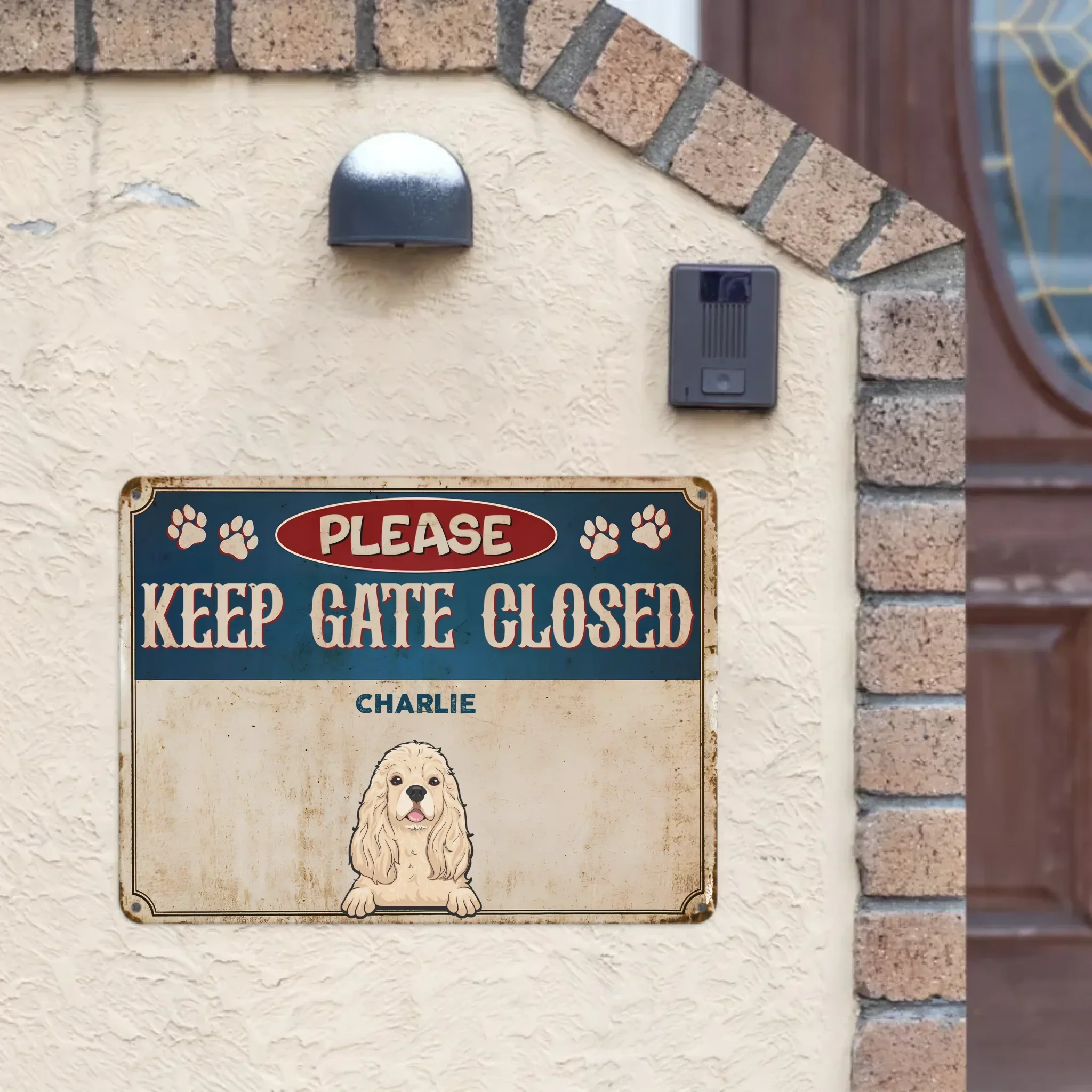 Personalized Metal Sign - Entrance Decoration - Pets Metal Sign