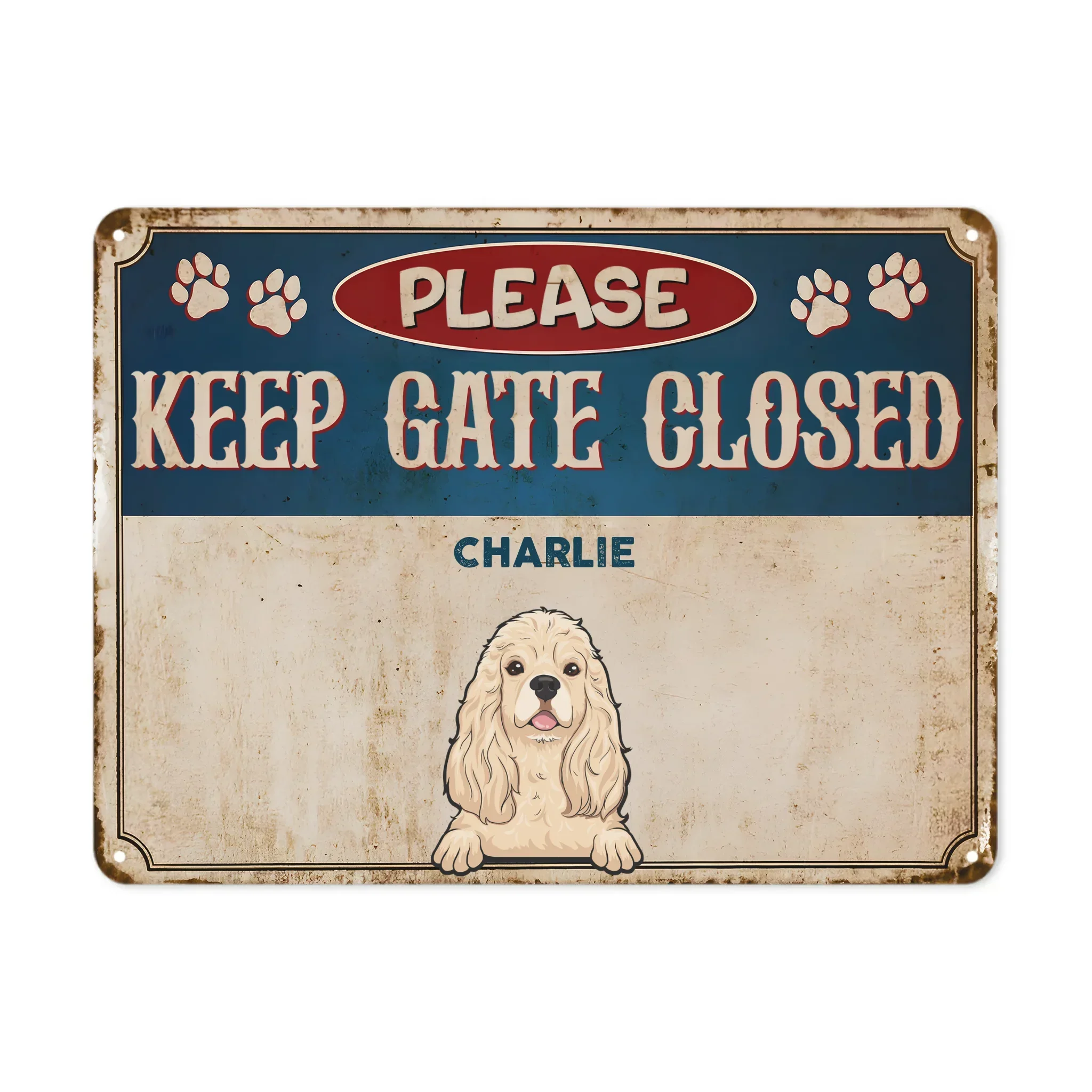 Personalized Metal Sign - Entrance Decoration - Pets Metal Sign