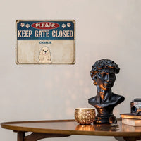 Personalized Metal Sign - Entrance Decoration - Pets Metal Sign - Joliny