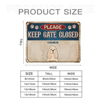 Personalized Metal Sign - Entrance Decoration - Pets Metal Sign - Joliny