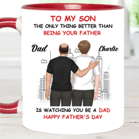 To My Son Cartoonize - Personalized Mug - Joliny