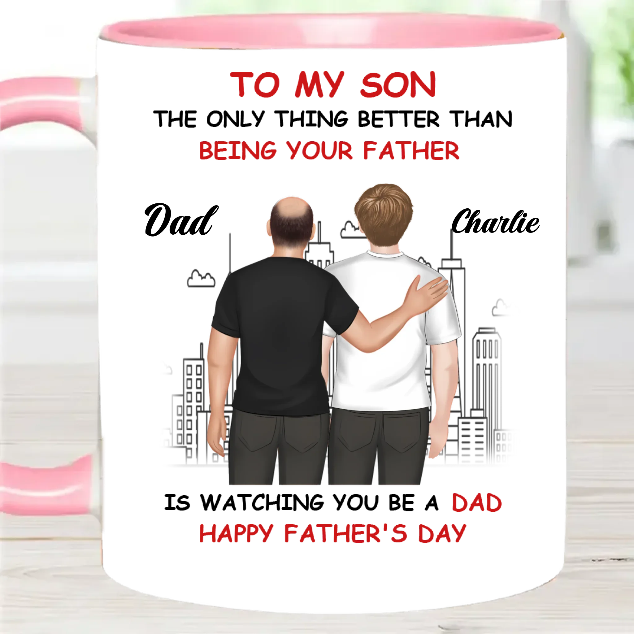 To My Son Cartoonize - Personalized Mug