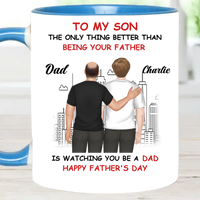 To My Son Cartoonize - Personalized Mug - Joliny