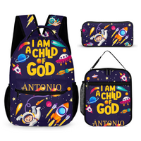 I Am A Child Of God - Personalized Name Customized School Bag - A Great Gift For Your Child For The School Season! - Joliny