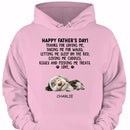 Thanks For Loving Me Dad - Personalized Custom Unisex Clothes - Father's Day Gift - Joliny