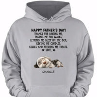 Thanks For Loving Me Dad - Personalized Custom Unisex Clothes - Father's Day Gift - Joliny