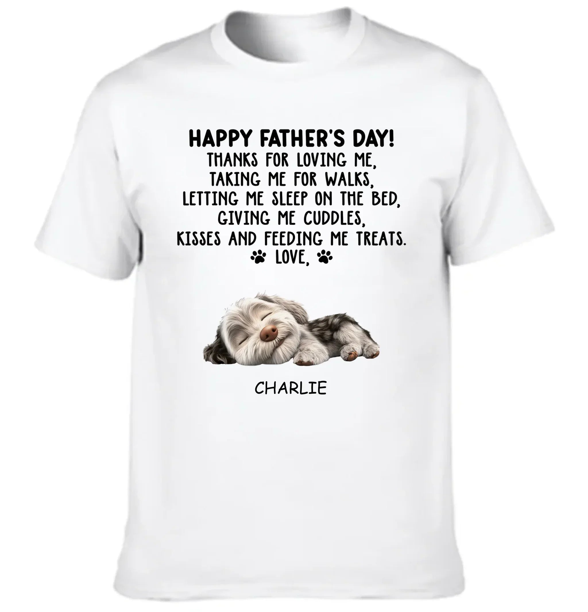 Thanks For Loving Me Dad - Personalized Custom Unisex Clothes - Father's Day Gift