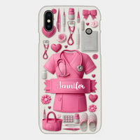 Nursing Is A Work Of Heart - Personalized Nurse Full Print Phone Cases - Joliny