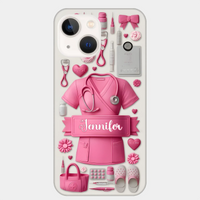 Nursing Is A Work Of Heart - Personalized Nurse Full Print Phone Cases - Joliny