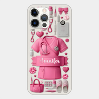 Nursing Is A Work Of Heart - Personalized Nurse Full Print Phone Cases - Joliny