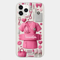 Nursing Is A Work Of Heart - Personalized Nurse Full Print Phone Cases - Joliny