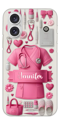 Nursing Is A Work Of Heart - Personalized Nurse Full Print Phone Cases - Joliny
