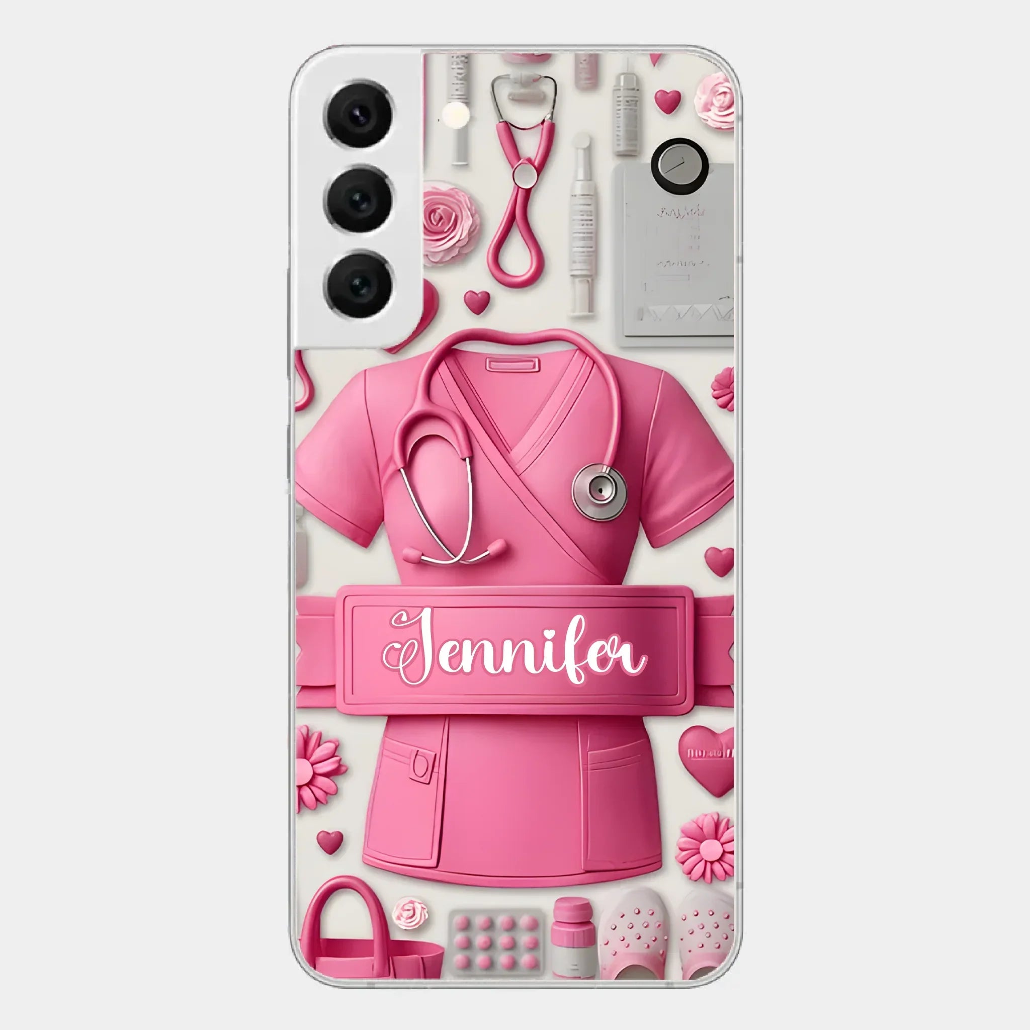Nursing Is A Work Of Heart - Personalized Nurse Full Print Phone Cases - Joliny