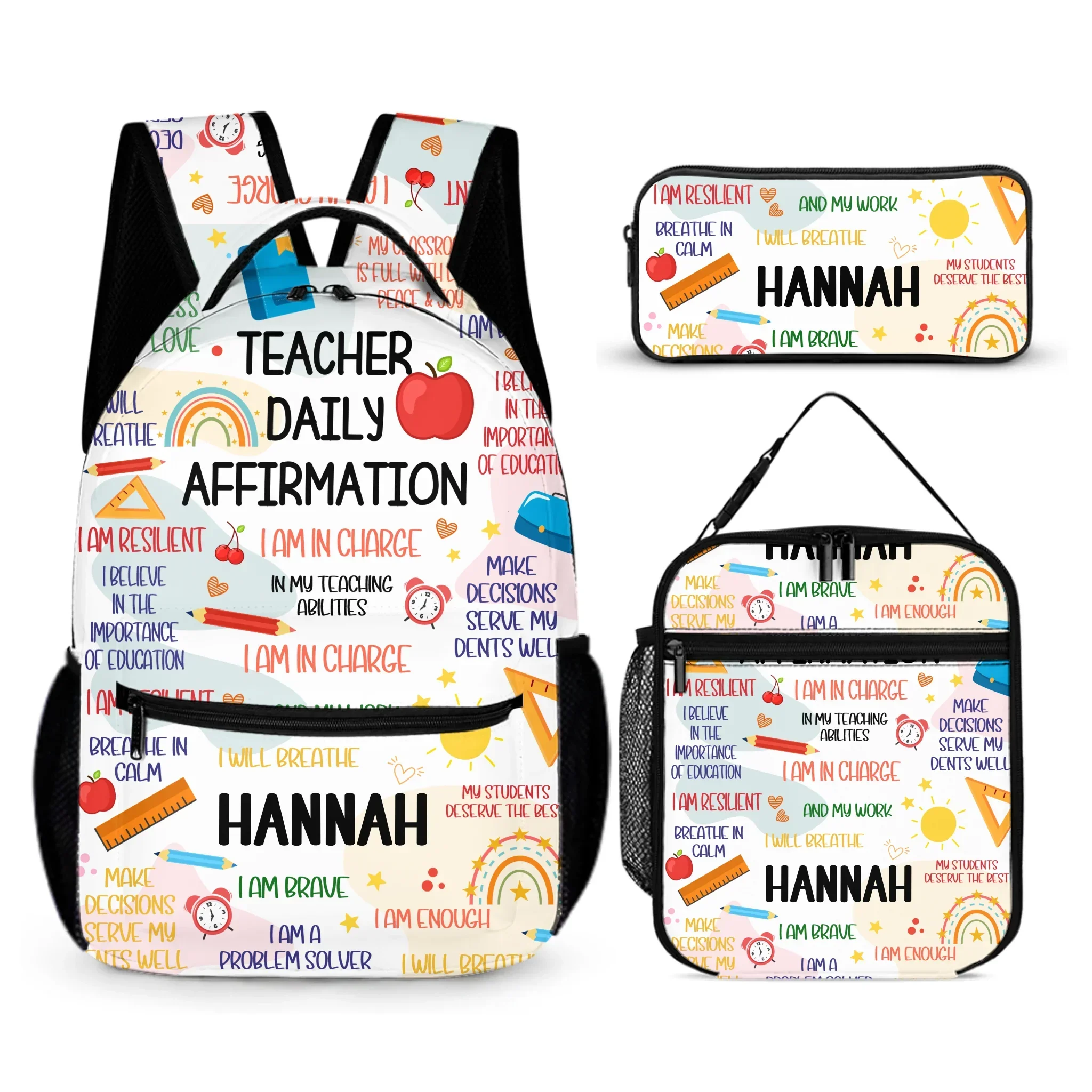 Teacher Daily Affirmation - Personalized Backpack