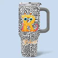 Interesting Graffiti-covered Car Cup - Personalized Name 40oz Tumbler - Joliny