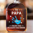 To My First And Forever Hero - Family Personalized Whiskey Bottle - Joliny