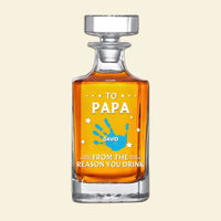 To My First And Forever Hero - Family Personalized Whiskey Bottle - Joliny