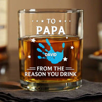 To My First And Forever Hero - Family Personalized Whiskey Bottle - Joliny