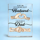 The Only Thing Better Husband Dad Hands - Personalized Acrylic Block - Joliny