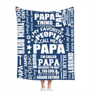 To My Dad - Personalized Flannel Blanket - Father's Gift - Joliny