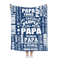 To My Dad - Personalized Flannel Blanket - Father's Gift - Joliny