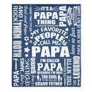 To My Dad - Personalized Flannel Blanket - Father's Gift - Joliny