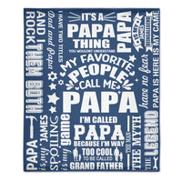 To My Dad - Personalized Flannel Blanket - Father's Gift - Joliny