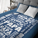To My Dad - Personalized Flannel Blanket - Father's Gift - Joliny