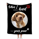Dog Memorial - Personalized Photo Flannel Blanket - Joliny