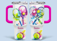 Ball Sports - Personalized Name 40oz Tumbler For Sports Lover - Joliny