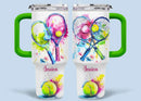 Ball Sports - Personalized Name 40oz Tumbler For Sports Lover - Joliny