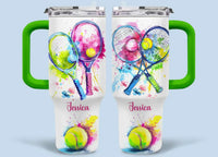Ball Sports - Personalized Name 40oz Tumbler For Sports Lover - Joliny