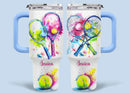 Ball Sports - Personalized Name 40oz Tumbler For Sports Lover - Joliny