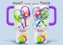 Ball Sports - Personalized Name 40oz Tumbler For Sports Lover - Joliny