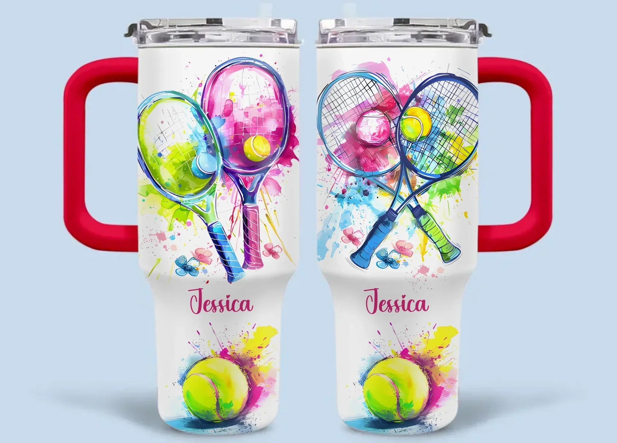 Ball Sports - Personalized Name 40oz Tumbler For Sports Lover - Joliny