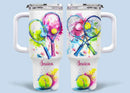 Ball Sports - Personalized Name 40oz Tumbler For Sports Lover - Joliny