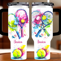 Ball Sports - Personalized Name 40oz Tumbler For Sports Lover - Joliny