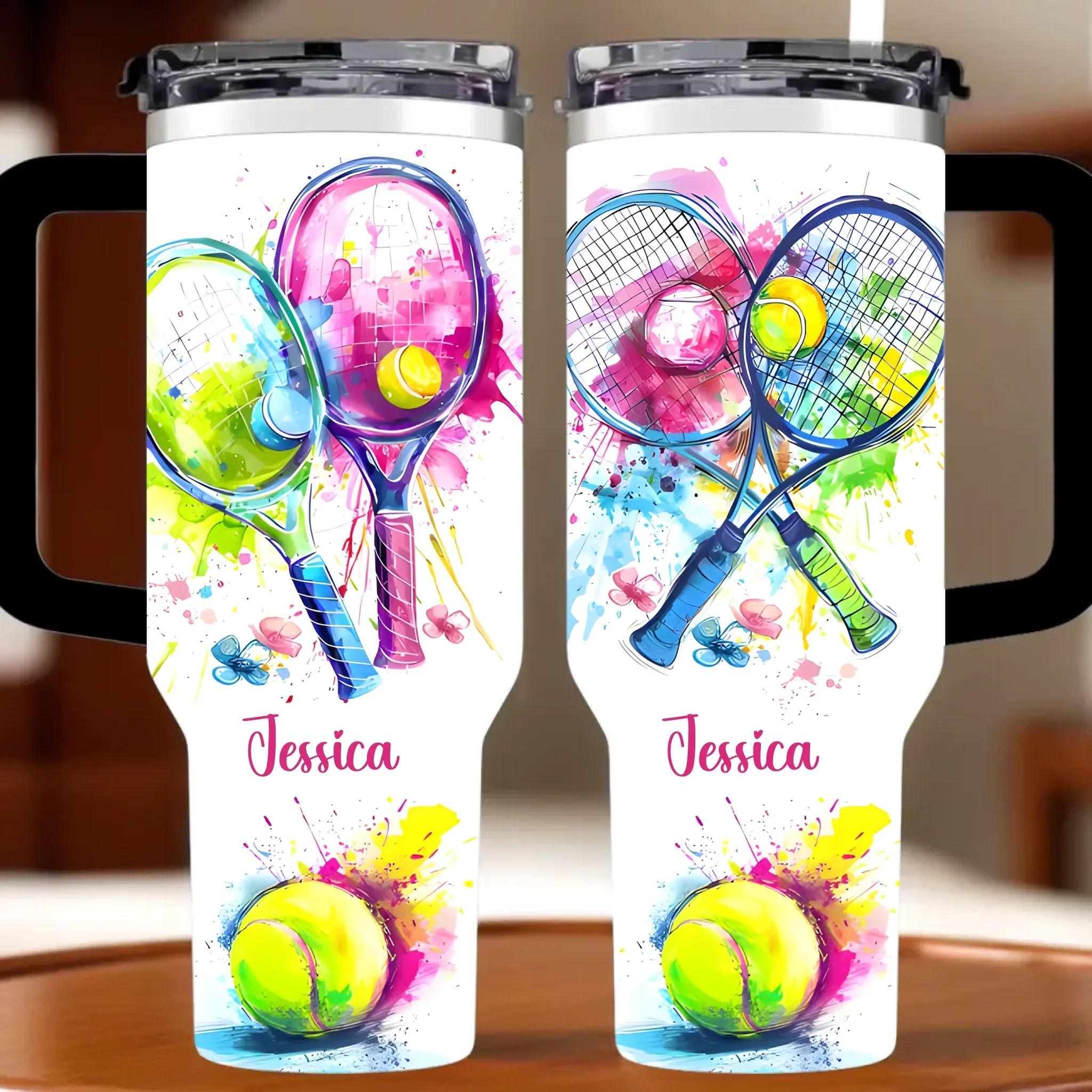 Ball Sports - Personalized Name 40oz Tumbler For Sports Lover