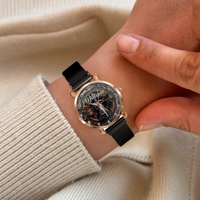 Customized Steampunk Style Watch – Mechanical and Gear-patterned Watches with Personalized Names - A Gift For Friend,BFF,Friend,Mechanical Enthusiast - Joliny