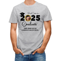 Custom Graduation Photo T-shirt, Proud Mom Of A Graduate - Joliny