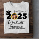 Custom Graduation Photo T-shirt, Proud Mom Of A Graduate - Joliny
