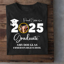 Custom Graduation Photo T-shirt, Proud Mom Of A Graduate - Joliny