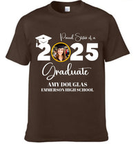 Custom Graduation Photo T-shirt, Proud Mom Of A Graduate - Joliny