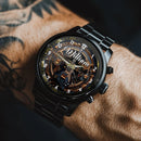 Customized Steampunk Style Watch – Mechanical and Gear-patterned Watches with Personalized Names - A Gift For Friend,BFF,Friend,Mechanical Enthusiast - Joliny
