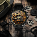 Customized Steampunk-Style Watch – Retro Gear and Engine Pattern Watch with Personalized Name Design - A Gift For Friend,Family,Mechanical Enthusiast - Joliny