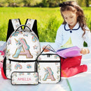 Beautiful Unicorn Alphabet - Personalized Name Backpack - Joliny