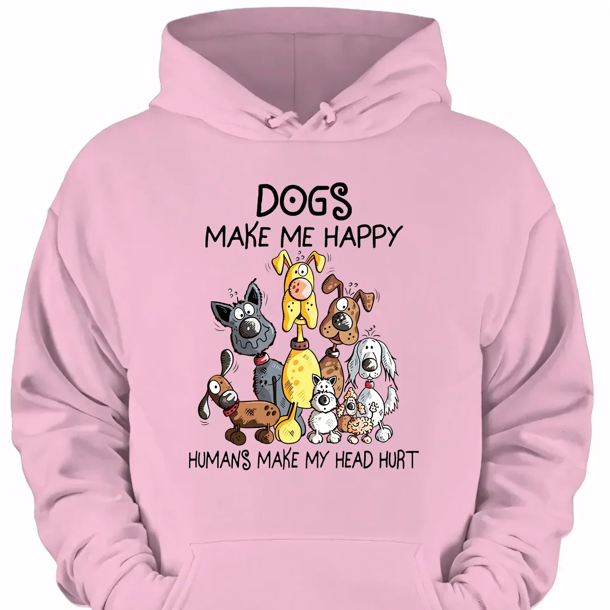 Dogs Make Me Happy - Personalized Clothes - Joliny
